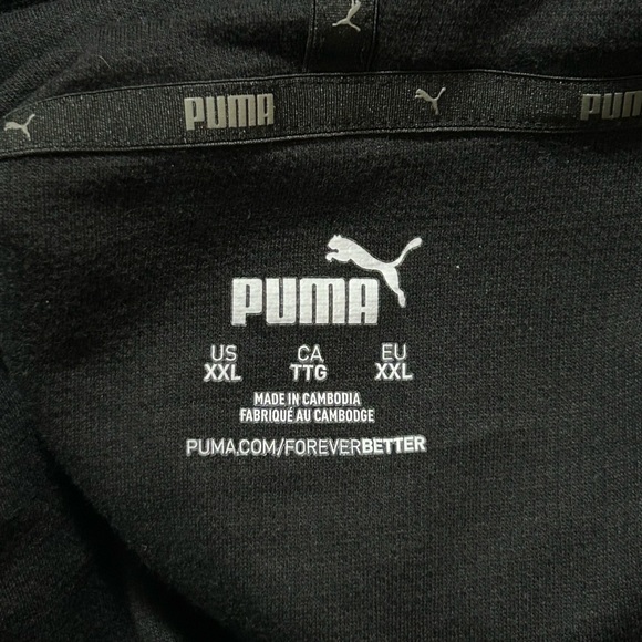 Puma Black Long Sleeve  Waffle Shirt - Picture 4 of 4